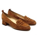 Brunate mocassin cognac suède 32216